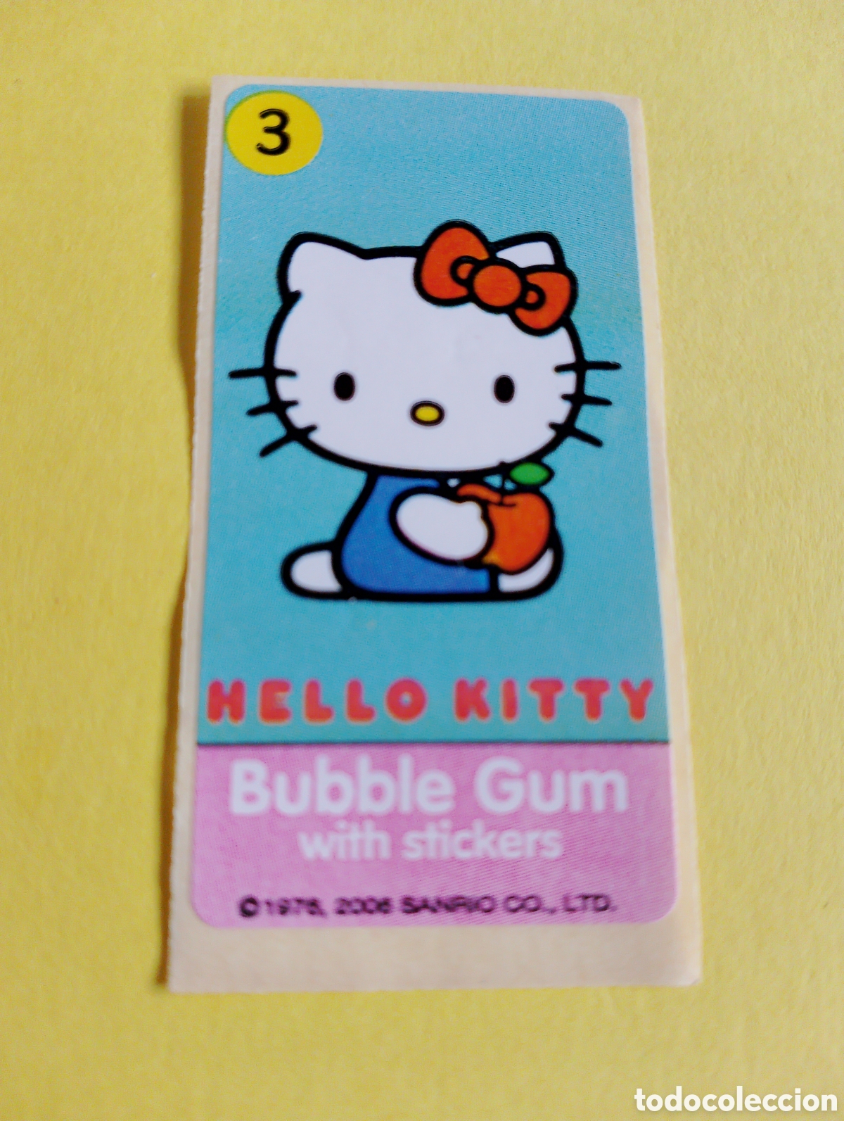 Otros Art&iacute;culos de Coleccionismo en Papel: Chicles 3 hello Kitty chicles