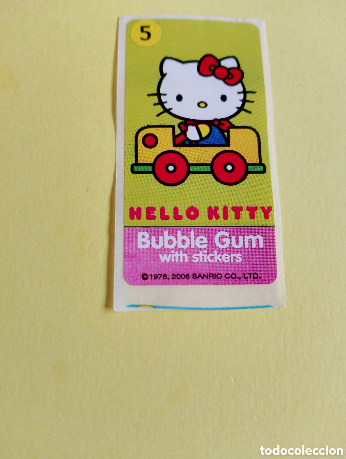 Otros Art&iacute;culos de Coleccionismo en Papel: Chicles 5 hello Kitty chicles