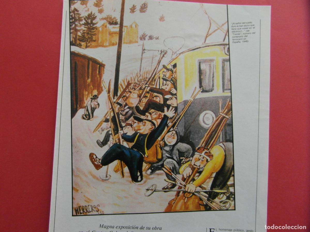 Otros Art&iacute;culos de Coleccionismo en Papel: RECORTE 1984 - REF: ARTTREN02 - ENRIQUE HERREROS NURIA CREMALLERA - 1 PAGINAS - RENFE FERROCARRIL