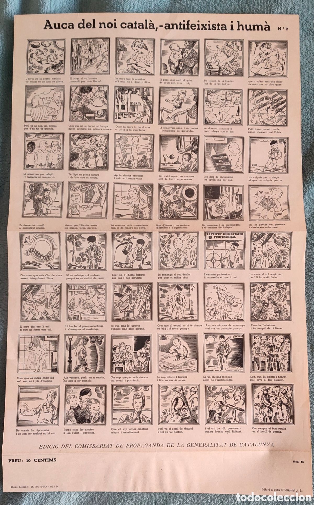 Collectionnisme Papier divers: Auca del noi catal&agrave;, antifeixista i hum&agrave; - Edici&oacute; Facs&iacute;mil 1979 - Generalitat de Catalunya