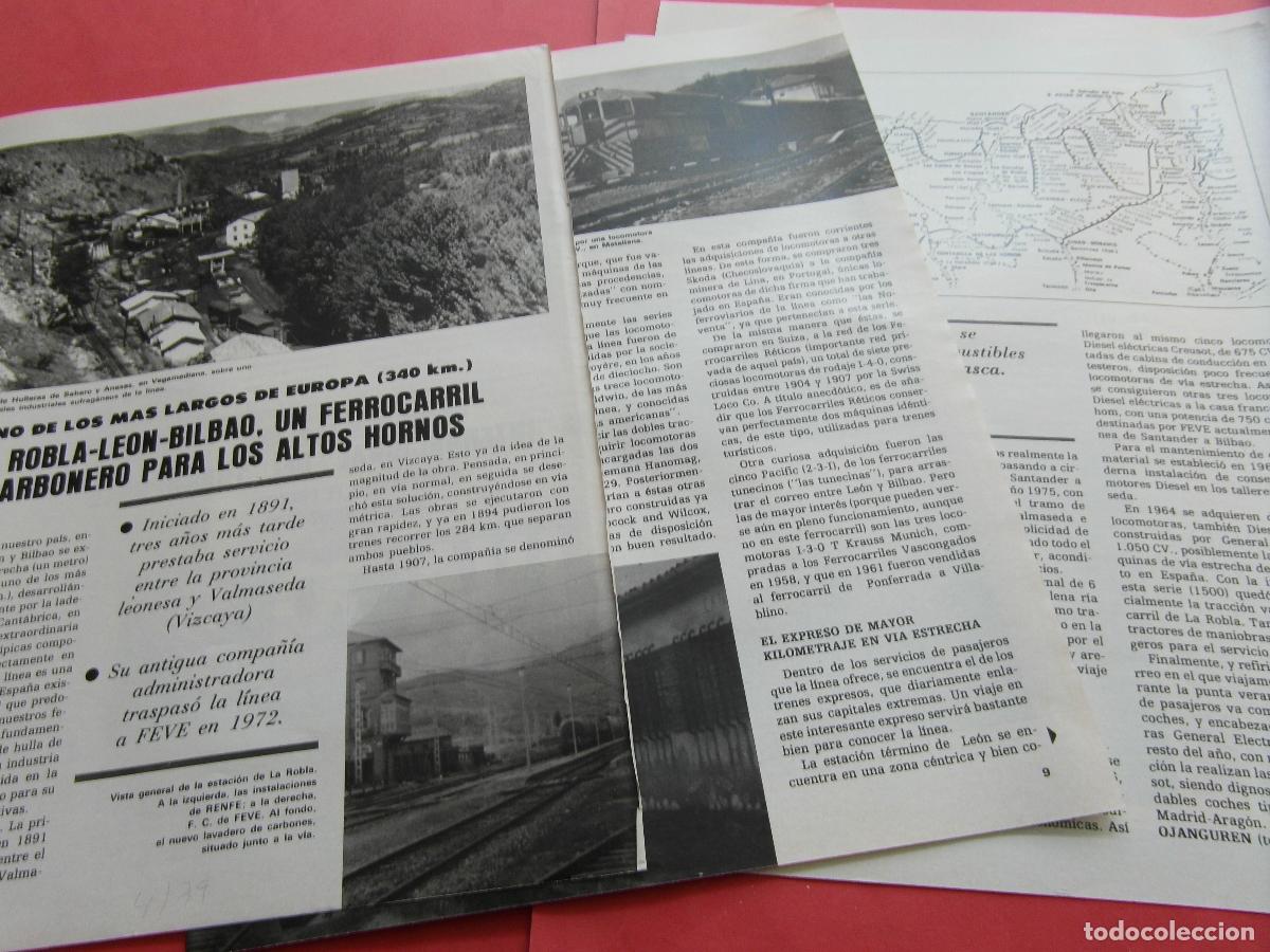 Otros Art&iacute;culos de Coleccionismo en Papel: ARTICULO 1979 - REF: ARTTREN02 - LA ROBLA LEON BILBAO CARBONERO- RENFE FERROCARRIL TREN MZA