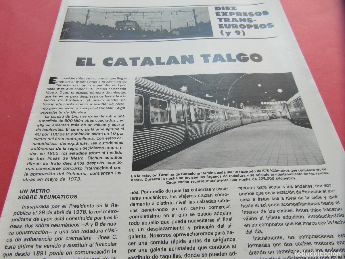 Otros Art&iacute;culos de Coleccionismo en Papel: ARTICULO 1979 - REF: ARTTREN02 - EL CATALAN TALGO - ESLA VEGAMEDIANA CISTERNA RENFE FERROCARRIL TREN