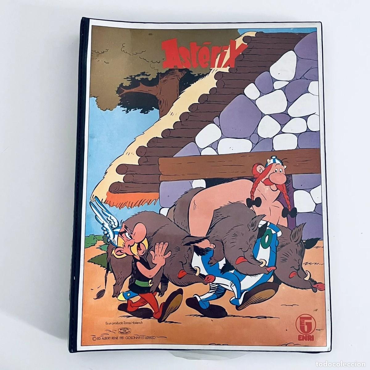 Otros Art&iacute;culos de Coleccionismo en Papel: Capesano anillas vac&iacute;o Binder Asterix & Obelix 1981 Torras Hostench ENRI Spain original vintage