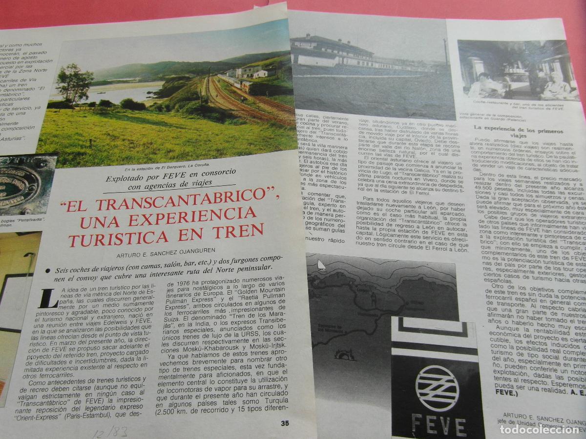 Otros Art&iacute;culos de Coleccionismo en Papel: ARTICULO 1983 - REF: ARTTREN02 - EL TRANSCANTABRICO GUARDO EL BARQUERO - RENFE FERROCARRIL TREN