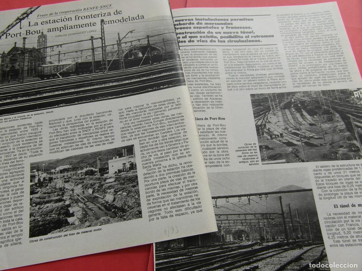 Otros Art&iacute;culos de Coleccionismo en Papel: ARTICULO 1983 - REF: ARTTREN02 - ESTACION DE PORT BOU - RENFE FERROCARRIL TREN