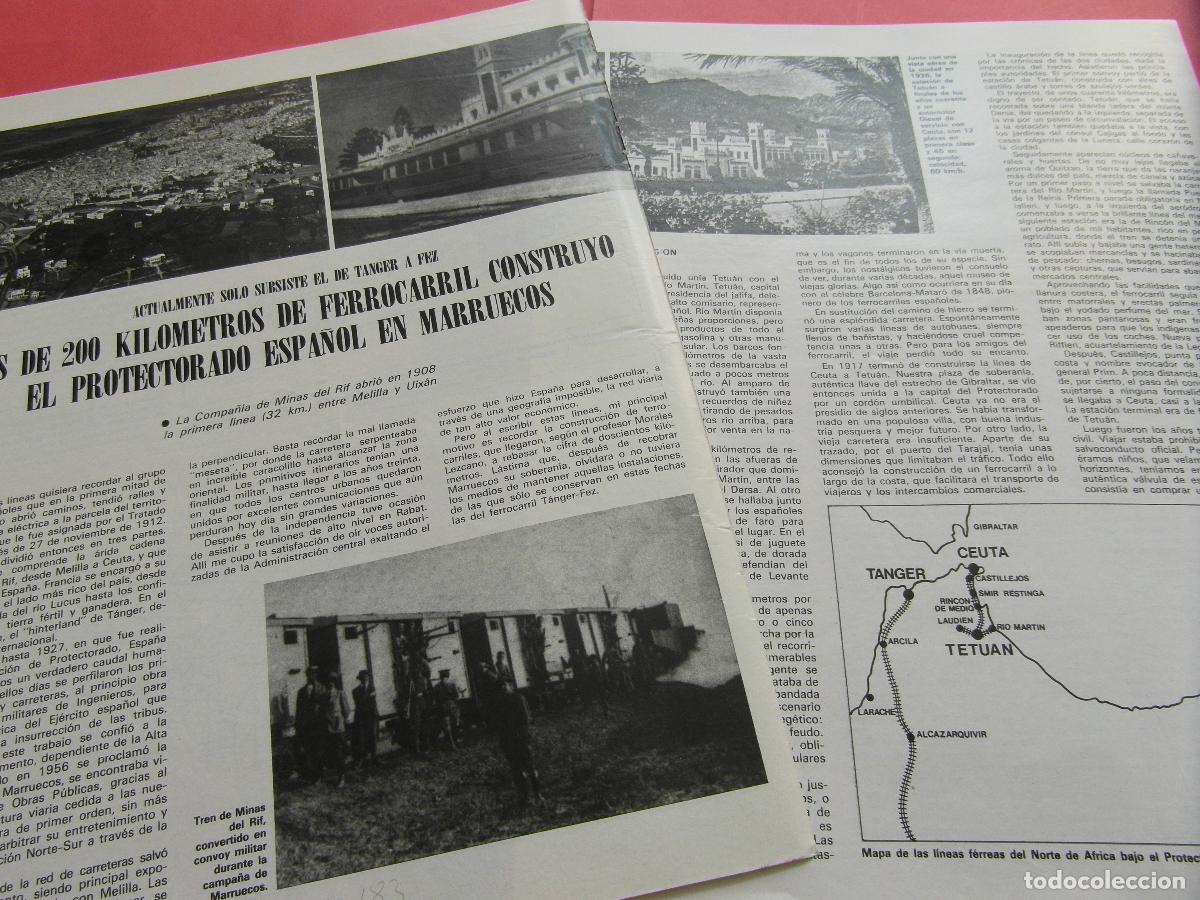 Otros Art&iacute;culos de Coleccionismo en Papel: ARTICULO 1983 - REF: ARTTREN02 - MAS 200 KM FERROCARRIL EN MARRUECOS PROTECTORADO - RENFE TREN