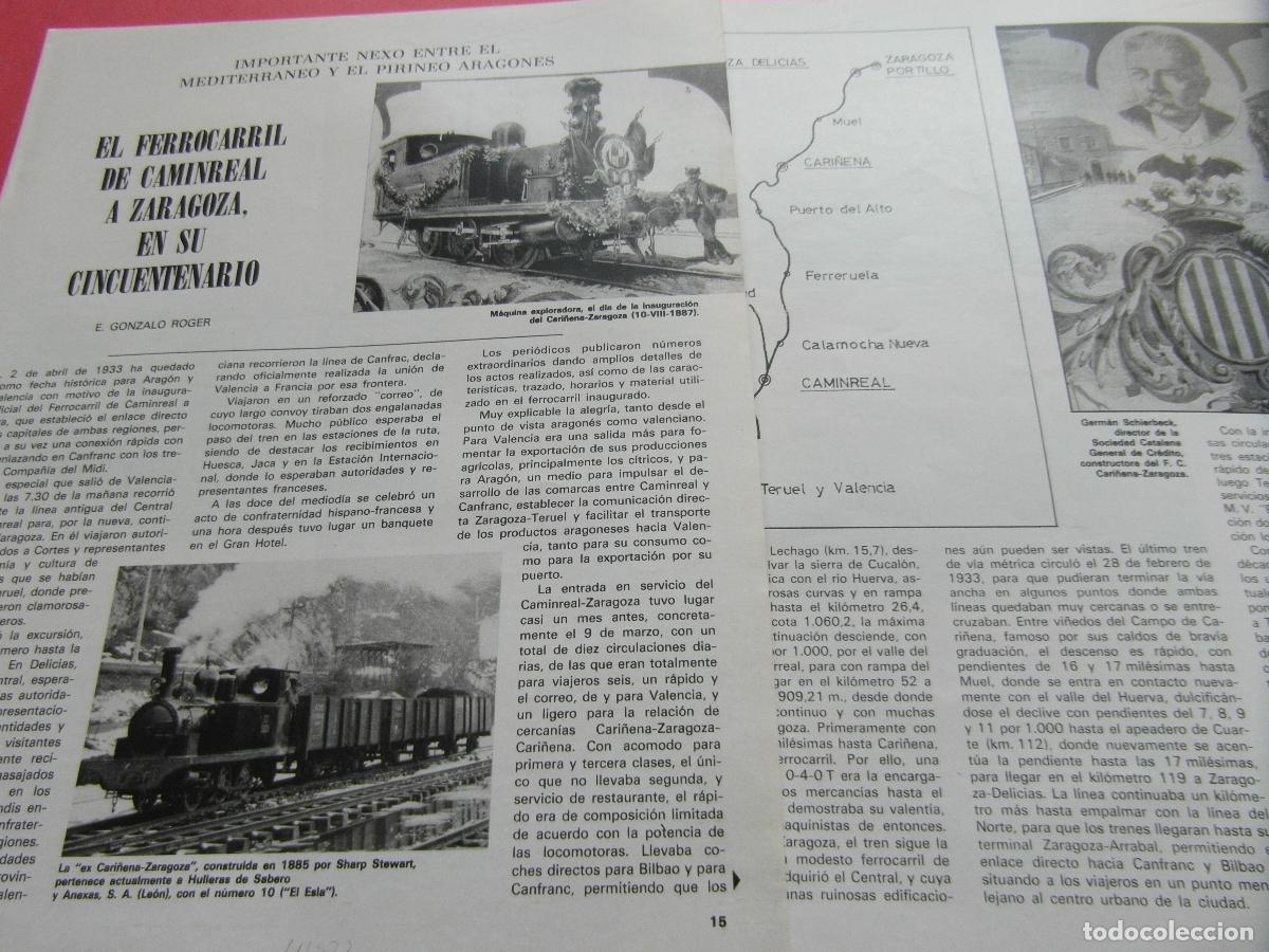 Otros art&iacute;culos de coleccionismo en papel: ARTICULO 1983 - REF: ARTTREN02 - FERROCARRIL CAMINREAL ZARAGOZA 50 A&Ntilde;OS LONGARES - RENFE