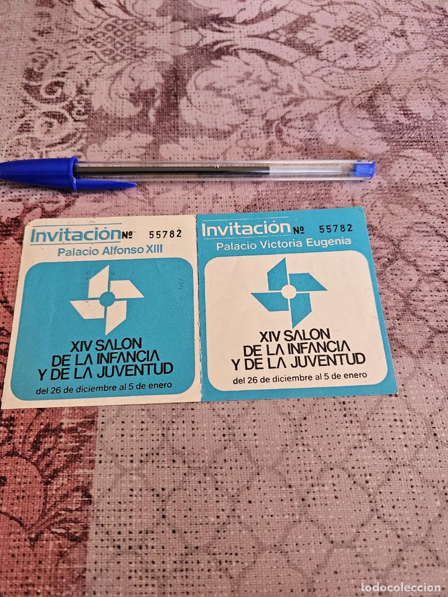 Otros Art&iacute;culos de Coleccionismo en Papel: Antigua Invitaci&oacute;n Al XIV Sal&oacute;n De La Infancia Y La Juventud Que Se Celebra En Barcelona.