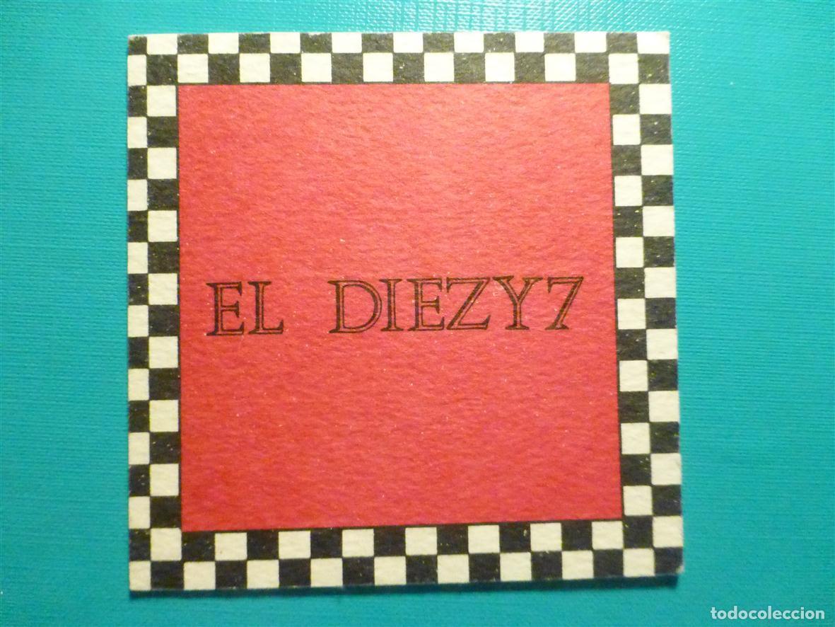 Otros Art&iacute;culos de Coleccionismo en Papel: Posavasos Pub - Disco-Bar - Discoteca - El Diezy7