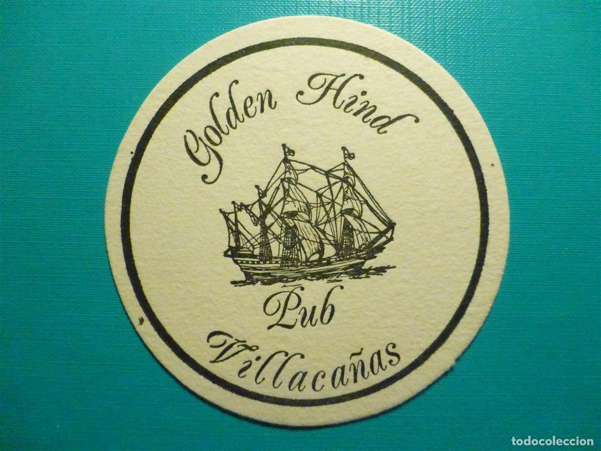 Otros Art&iacute;culos de Coleccionismo en Papel: Posavasos Disco-Bar - Pub Golden Hind - Villaca&ntilde;as - Toledo