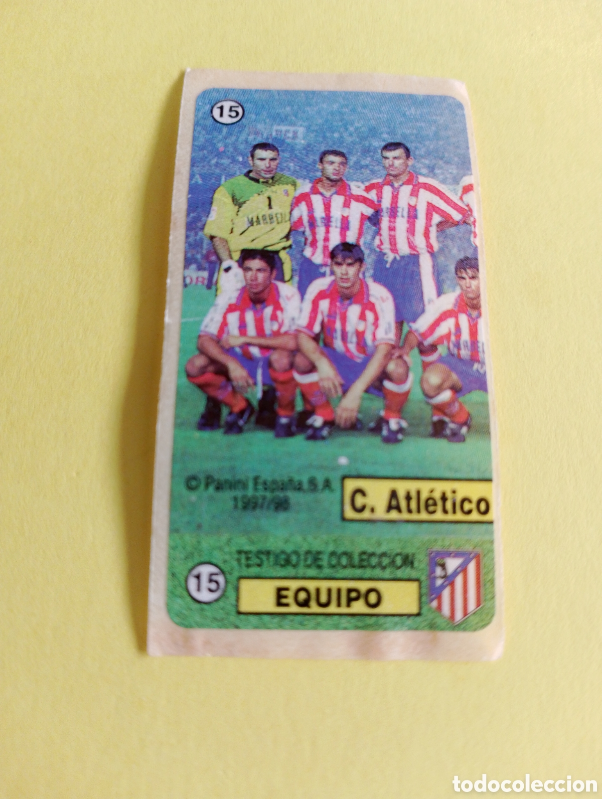 Otros Art&iacute;culos de Coleccionismo en Papel: Chicles 15 dream team atl&eacute;tico Madrid