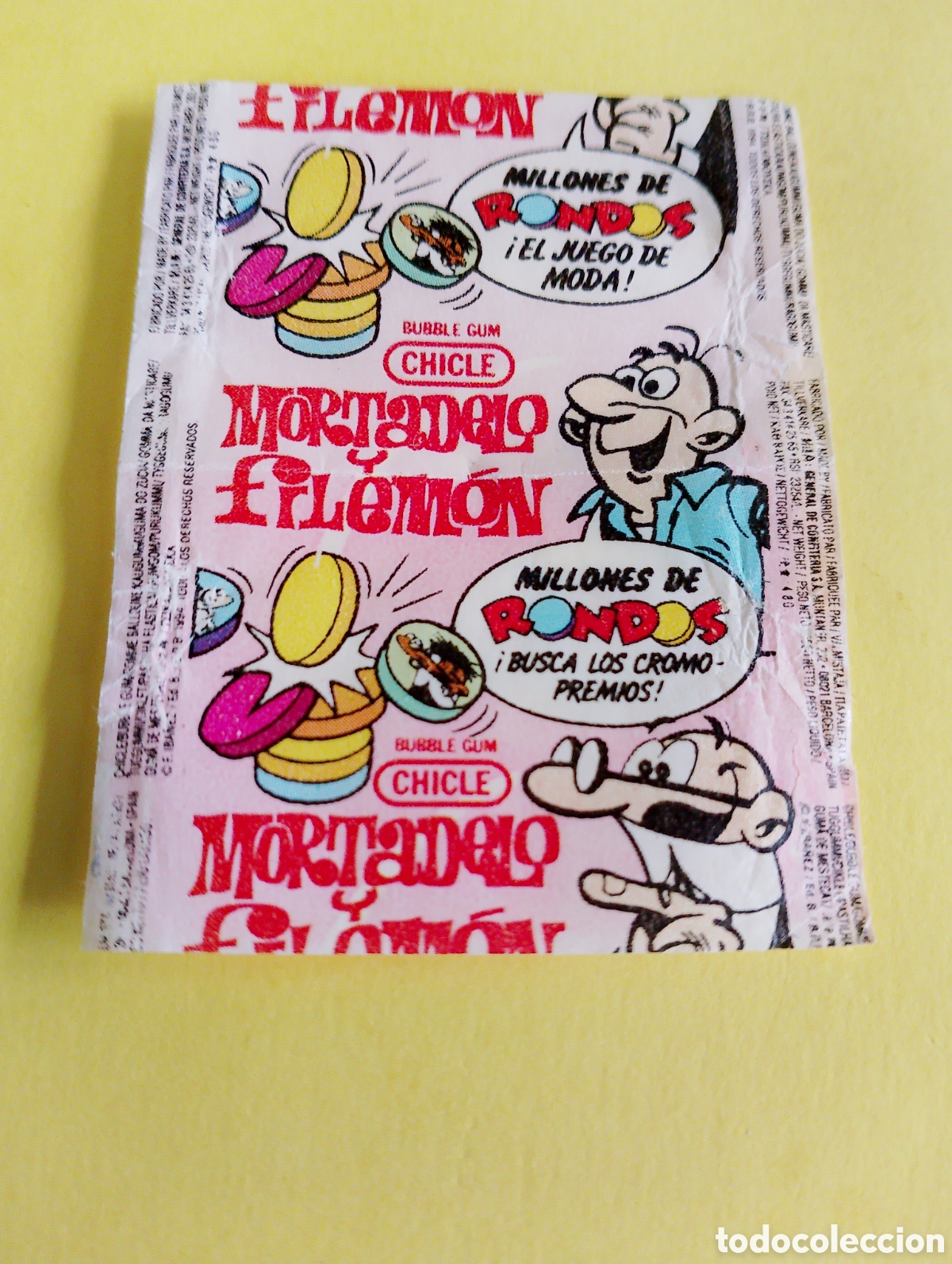 Otros Art&iacute;culos de Coleccionismo en Papel: Chicles envoltorio /pellejo mortadelo