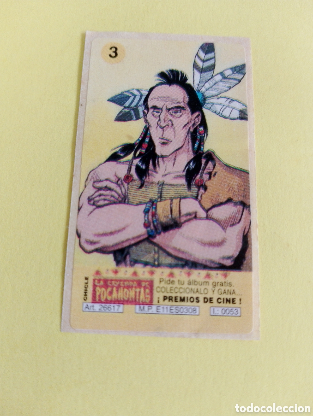 Otros Art&iacute;culos de Coleccionismo en Papel: Chicles pocahontas 3