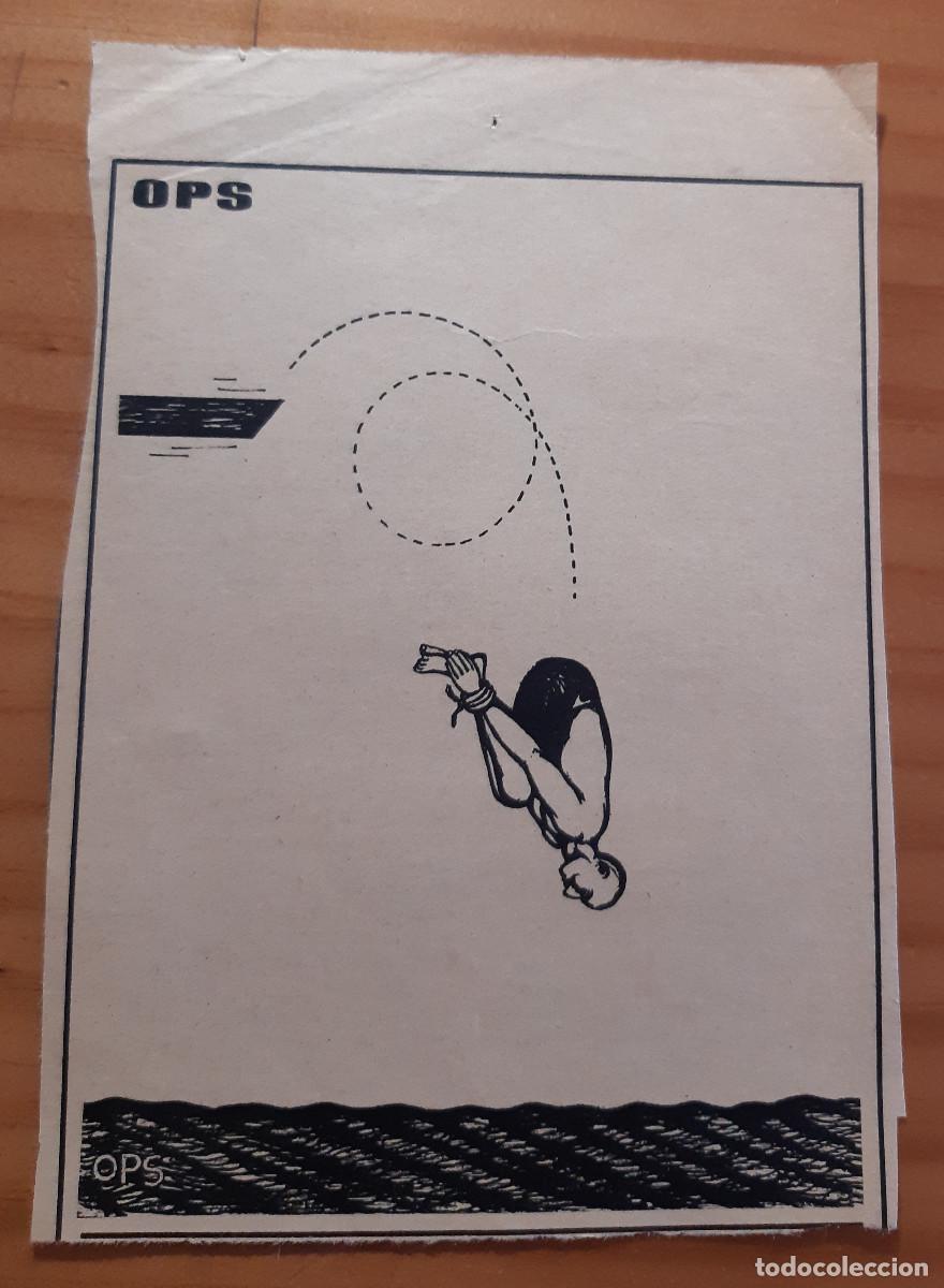Otros Art&iacute;culos de Coleccionismo en Papel: RECORTE - REVISTA TRIUNFO - CHISTE OPS - 17,50 X 12,50 CMS.