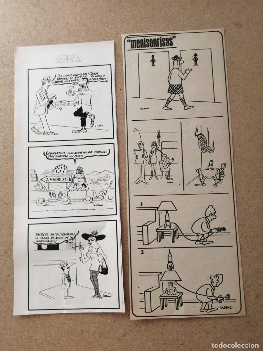 Otros Art&iacute;culos de Coleccionismo en Papel: DOS TIRAS COMICAS MENA. REVISTA