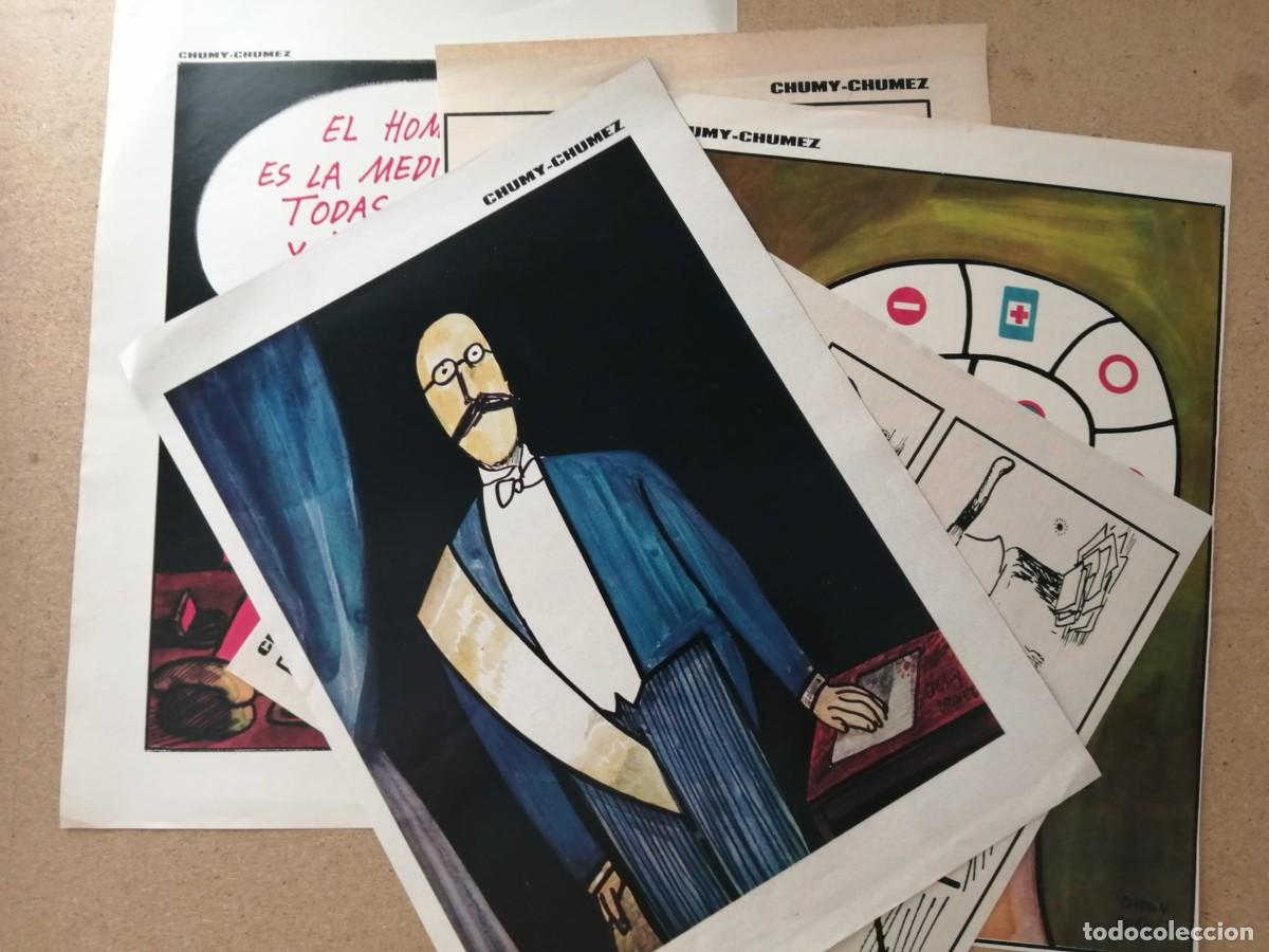 Otros Art&iacute;culos de Coleccionismo en Papel: 5 HOJAS HUMOR GRAFICO CHUMY CHUMEZ. REVISTA