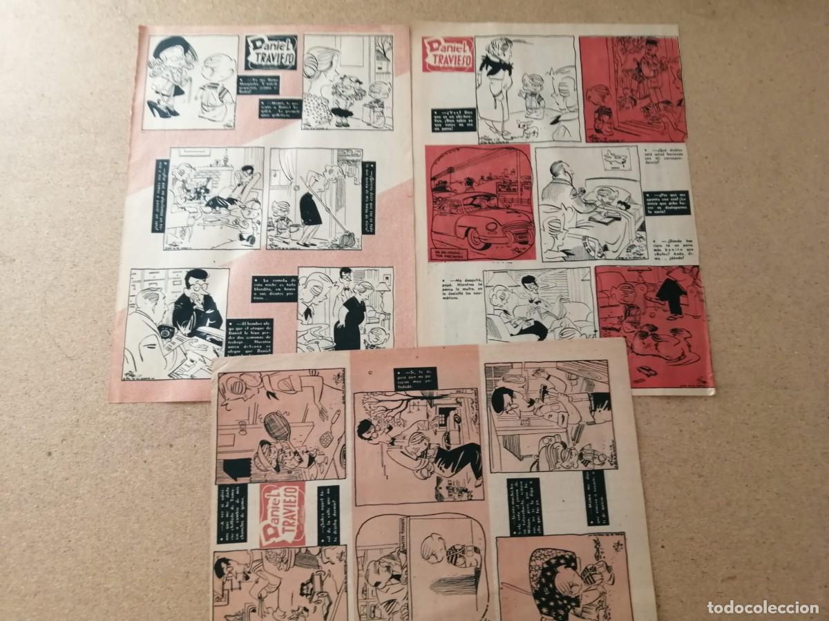 Otros Art&iacute;culos de Coleccionismo en Papel: TRES HOJAS COMIC. DANIEL EL TRAVIESO. REVISTA