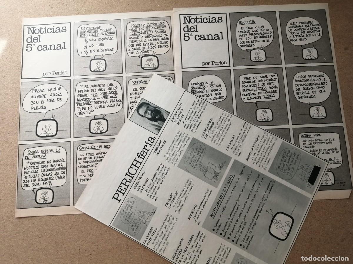 Otros Art&iacute;culos de Coleccionismo en Papel: TRES HOJAS HUMOR GRAFICO. PERICH