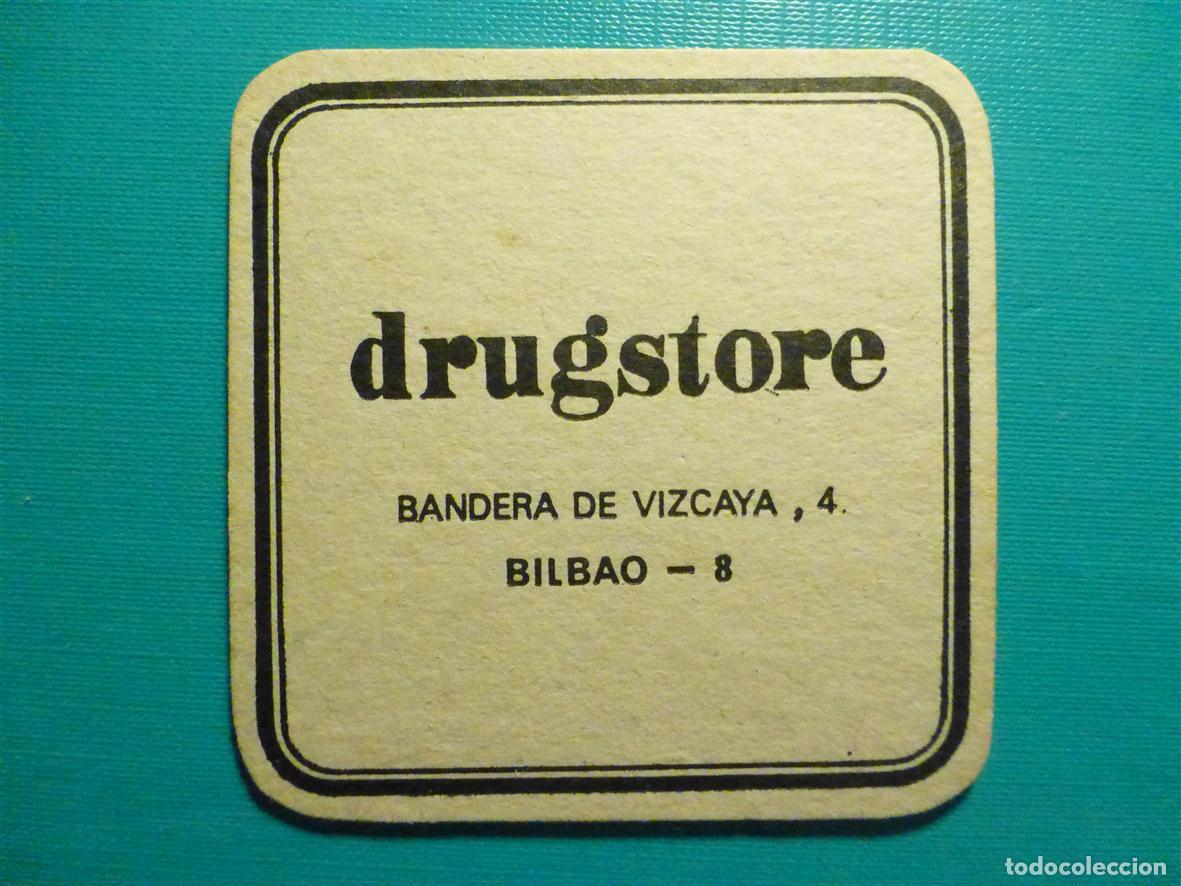 Otros Art&iacute;culos de Coleccionismo en Papel: Posavasos Disco-Bar - Pub - Drugstore - Bandera de Vizcaya, 4 - Bilbao -