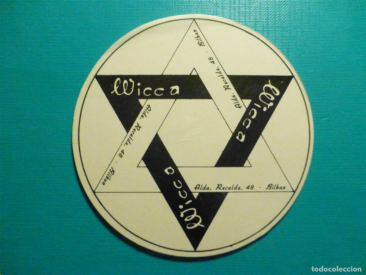 Otros Art&iacute;culos de Coleccionismo en Papel: Posavasos Disco-Bar - Discoteca Pub - Wicca - Alda Recalde, 48 - Bilbao -