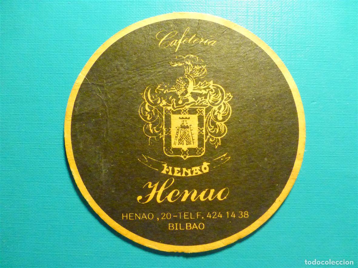Otros Art&iacute;culos de Coleccionismo en Papel: Posavasos Cafeter&iacute;a Henao - Henao, 20 - Bilbao -