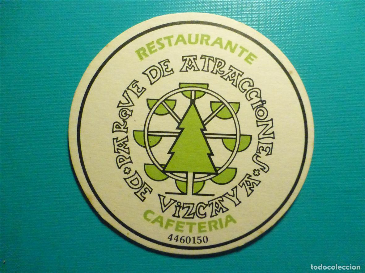 Otros Art&iacute;culos de Coleccionismo en Papel: Posavasos Cafeter&iacute;a Restaurante - Parque Atracciones Vizcaya