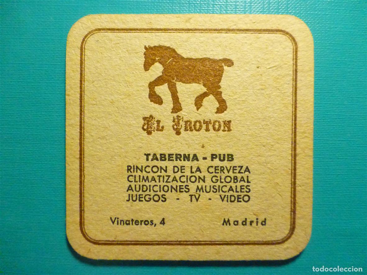 Otros Art&iacute;culos de Coleccionismo en Papel: Posavasos Disco-Bar - Pub Taberna - El Trot&oacute;n - C/ Vinateros, 4 - Madrid