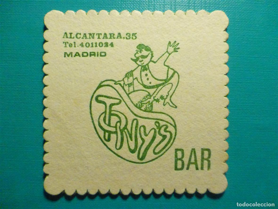Otros Art&iacute;culos de Coleccionismo en Papel: Posavasos Disco-Bar - Pub - Tony&acute;s Bar - Alc&aacute;ntara, 35 - Madrid