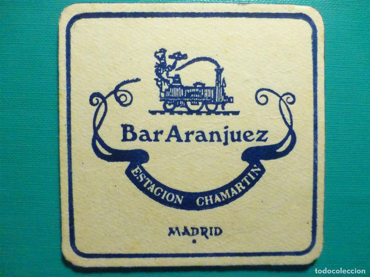 Otros Art&iacute;culos de Coleccionismo en Papel: Posavasos Bar Aranjuez - Estaci&oacute;n de Chamartin - Madrid