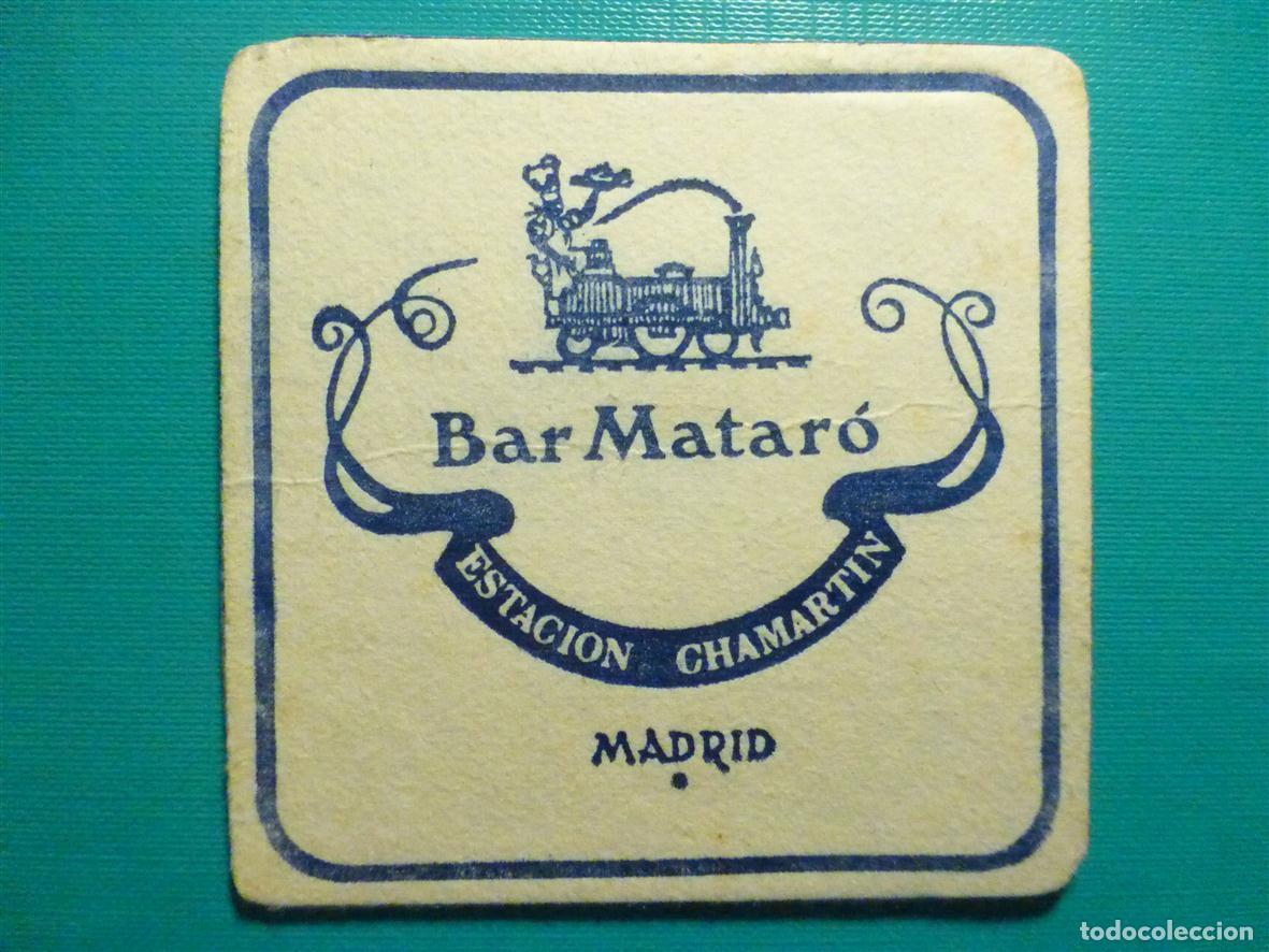 Otros Art&iacute;culos de Coleccionismo en Papel: Posavasos Bar Matar&oacute; - Estaci&oacute;n de Chamartin - Madrid