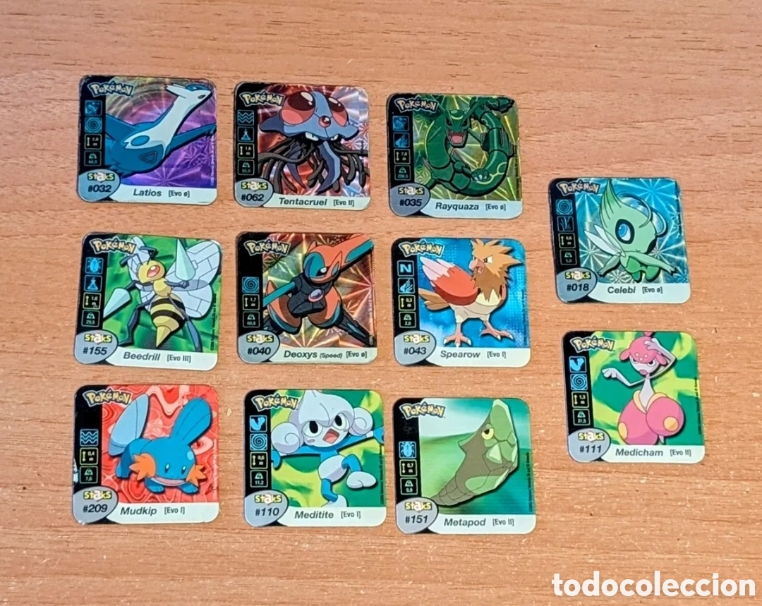 Otros Art&iacute;culos de Coleccionismo en Papel: Cromos imanes Pok&eacute;mon Staks Panini