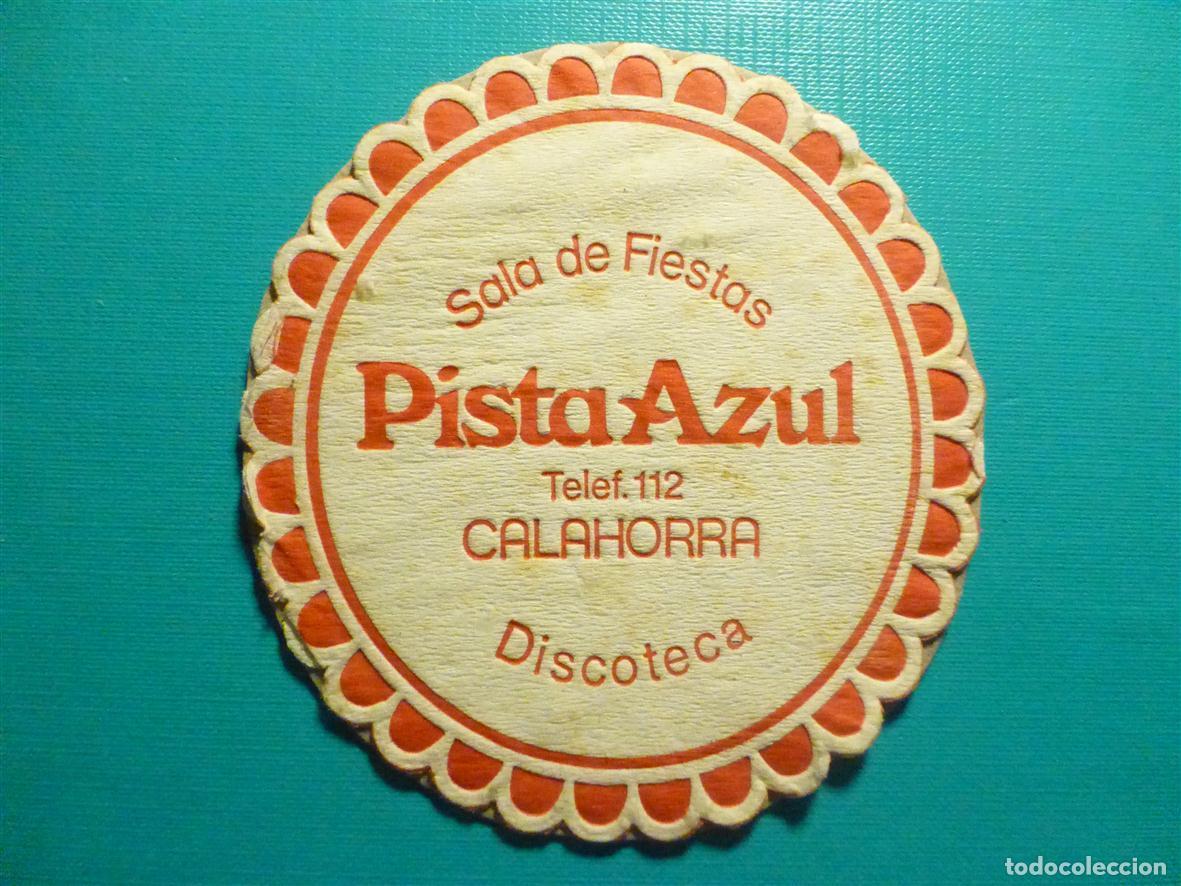 Otros Art&iacute;culos de Coleccionismo en Papel: Posavasos Disco-Bar - Pub - Discoteca - Sala de Fiestas Pista Azul - Calahorra - La Rioja
