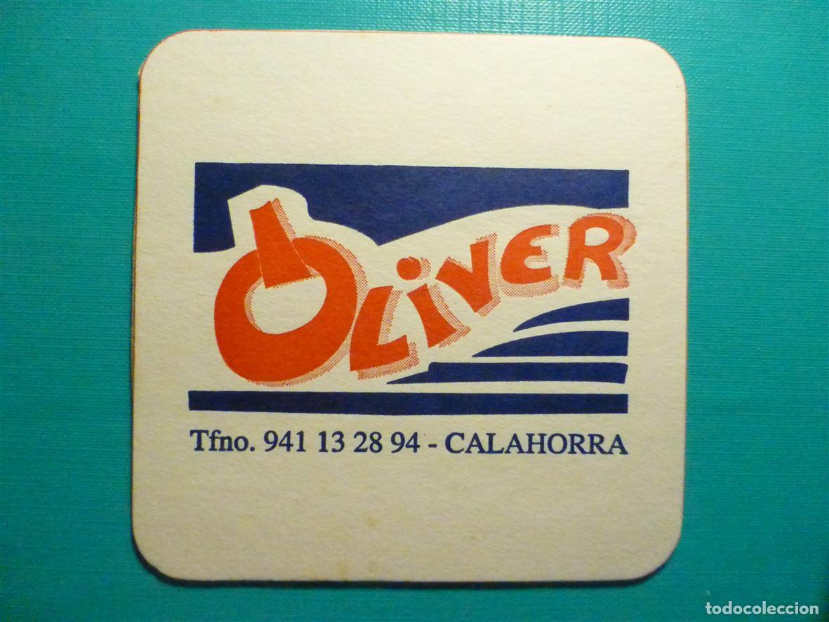 Otros Art&iacute;culos de Coleccionismo en Papel: Posavasos Disco-Bar - Pub - Cafeter&iacute;a Oliver - Calahorra - La Rioja