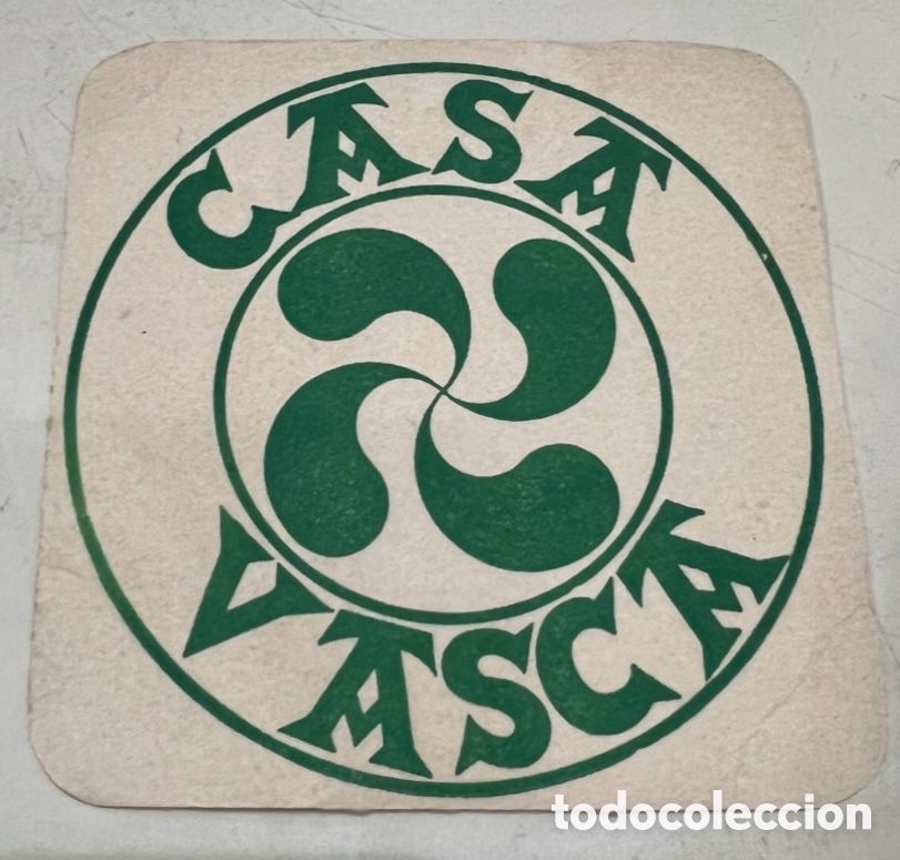 Otros Art&iacute;culos de Coleccionismo en Papel: Posavasos. Casa Vasca. Bilbao. A&ntilde;os 70.