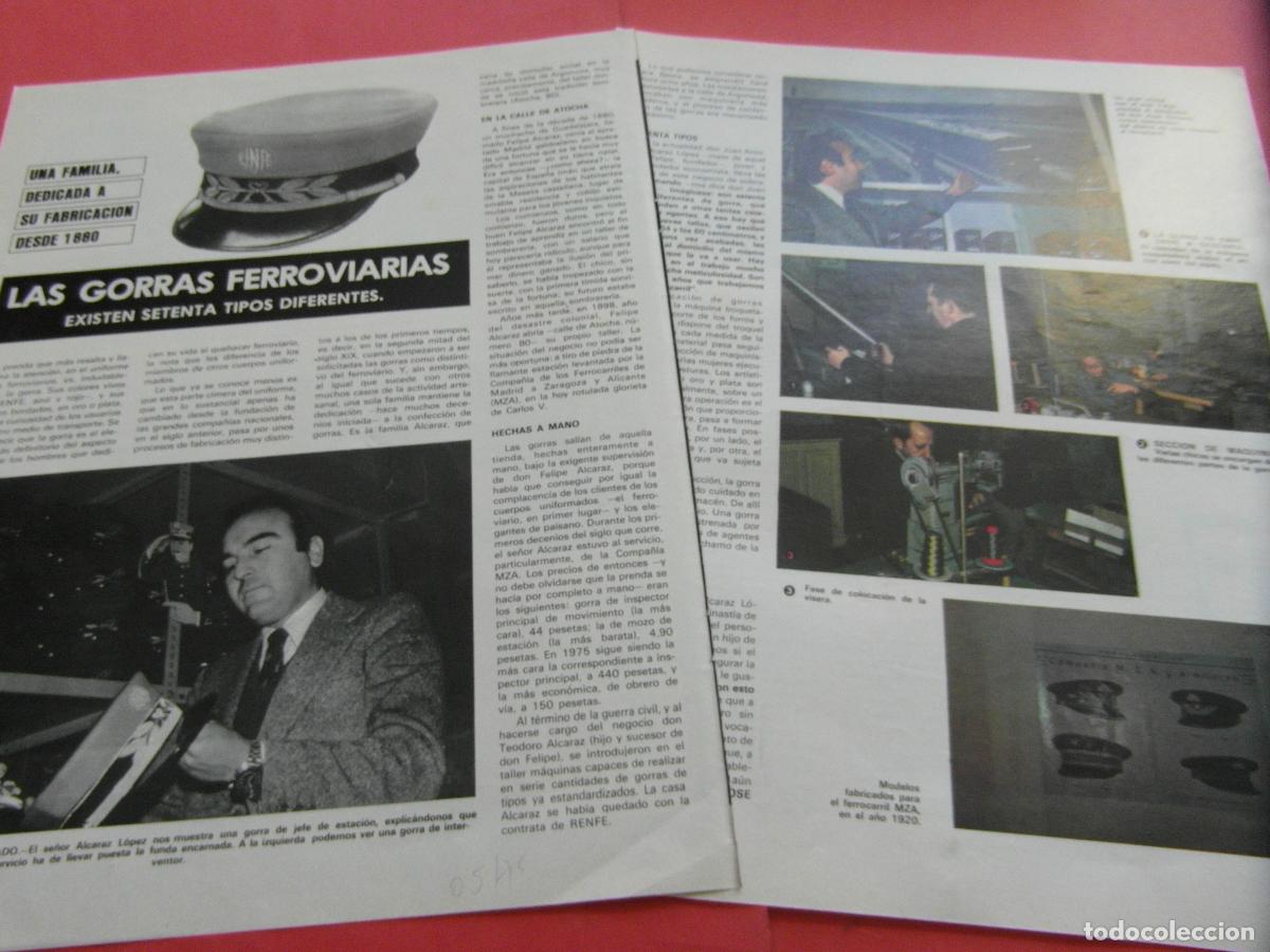 Otros art&iacute;culos de coleccionismo en papel: ARTICULO 1975 - REF: ARTTREN02 - LAS GORRAS FERROVIARIAS - RENFE FERROCARRIL