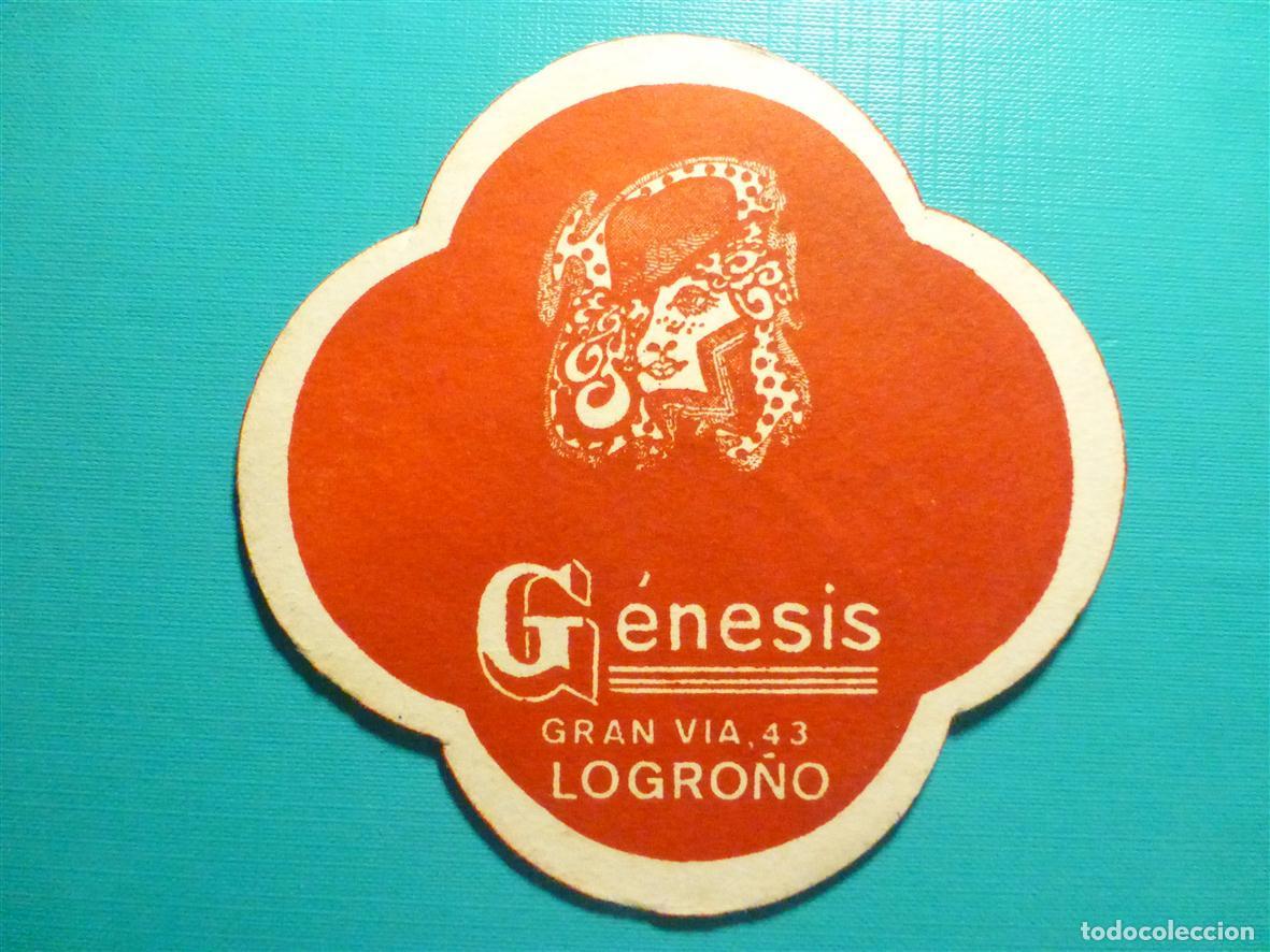 Otros Art&iacute;culos de Coleccionismo en Papel: Posavasos Disco-Bar - Pub - Discoteca - G&eacute;nesis - Gran V&iacute;a, 43 - Calahorra - La Rioja