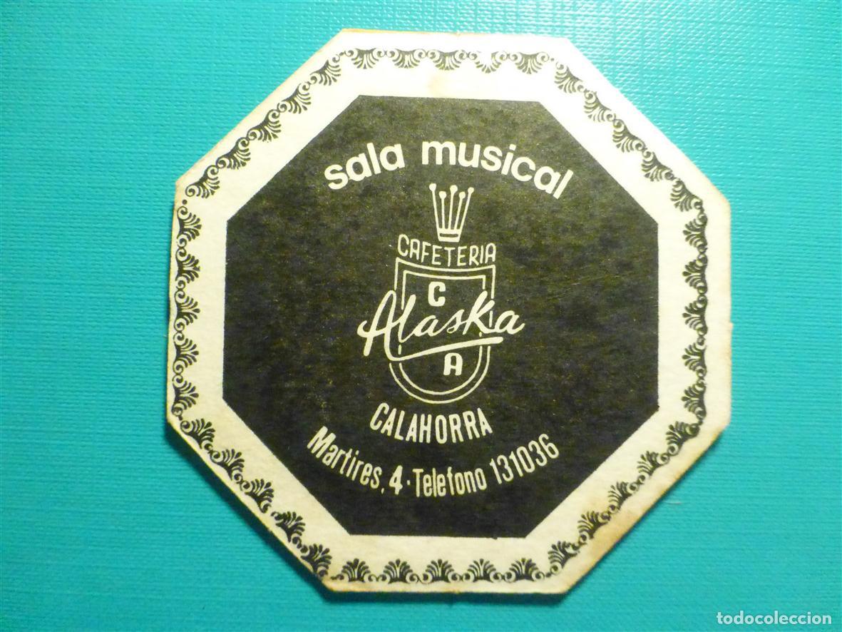 Otros Art&iacute;culos de Coleccionismo en Papel: Posavasos Disco-Bar - Pub - Discoteca - Sala Musical Alaska - M&aacute;rtires, 4 - Calahorra - La Rioja