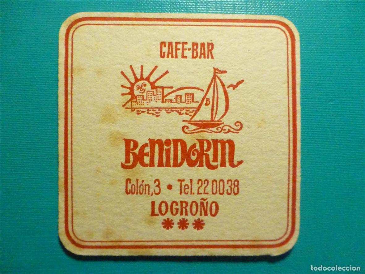 Otros Art&iacute;culos de Coleccionismo en Papel: Posavasos Caf&eacute; Bar - Benidorm - C/ Col&oacute;n, 3 - Logro&ntilde;o - La Rioja