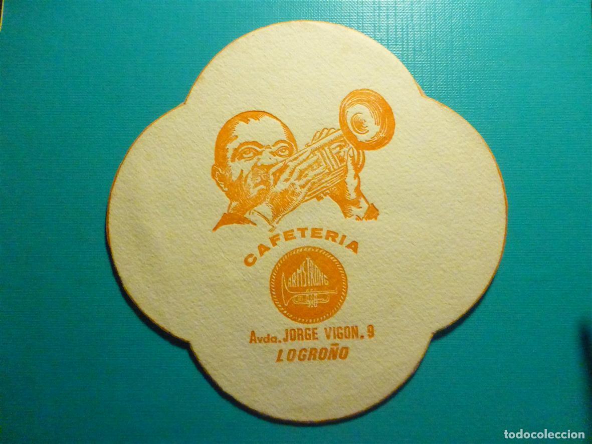 Otros Art&iacute;culos de Coleccionismo en Papel: Posavasos Cafeter&iacute;a Amstrong - Avd. Jorge Vig&oacute;n, 9 - Logro&ntilde;o - La Rioja