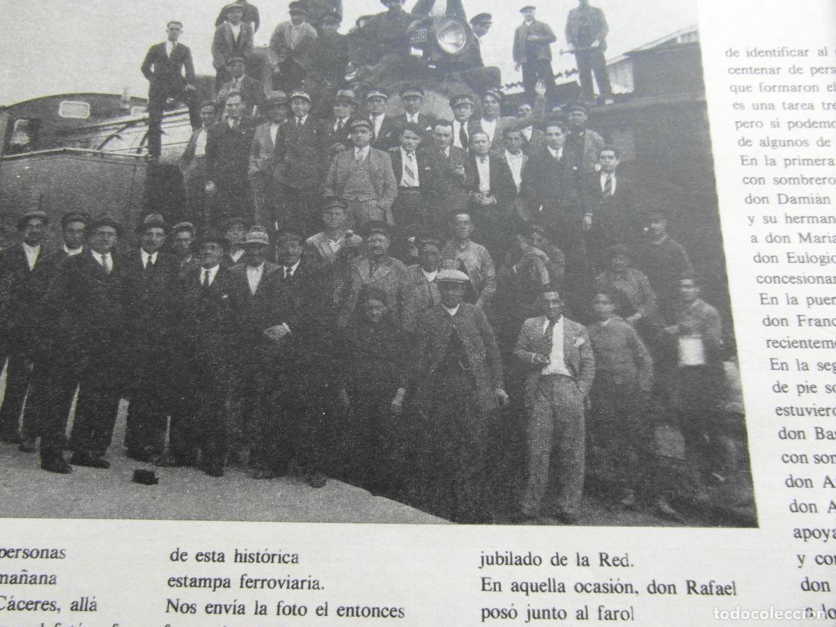 Otros art&iacute;culos de coleccionismo en papel: RECORTE 1983 - REF: ARTTREN02 - ESTACION CACERES 1933 - RENFE FERROCARRIL