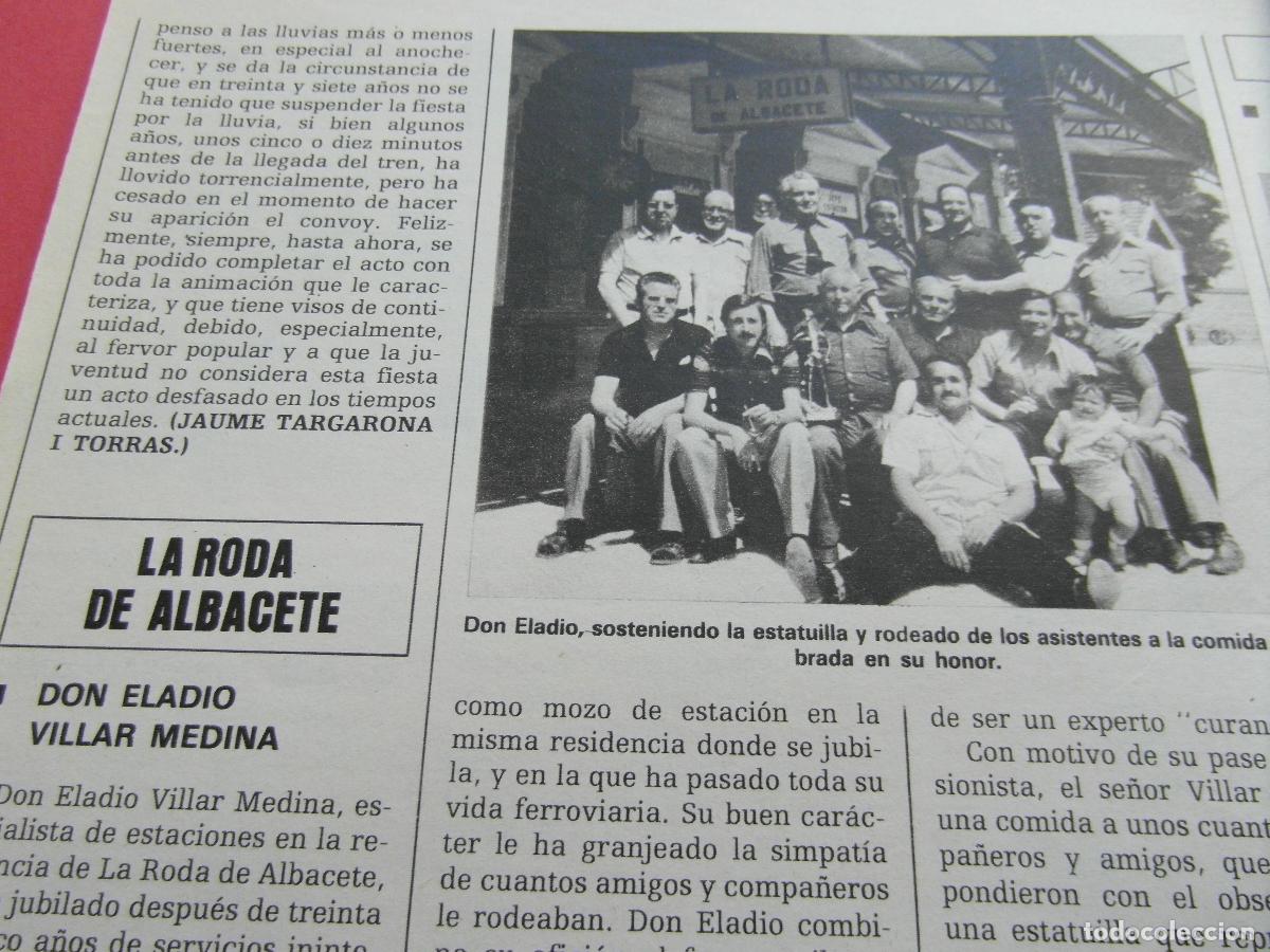 Otros Art&iacute;culos de Coleccionismo en Papel: RECORTE 1979 - REF: ARTTREN02 - LA RODA DE ALBACETE - RENFE FERROCARRIL