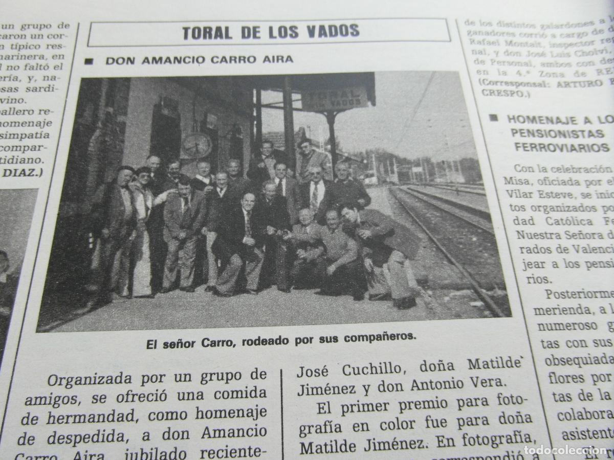 Otros art&iacute;culos de coleccionismo en papel: RECORTE 1979 - REF: ARTTREN02 - ESTACION TORAL DE LOS VADOS - RENFE FERROCARRIL