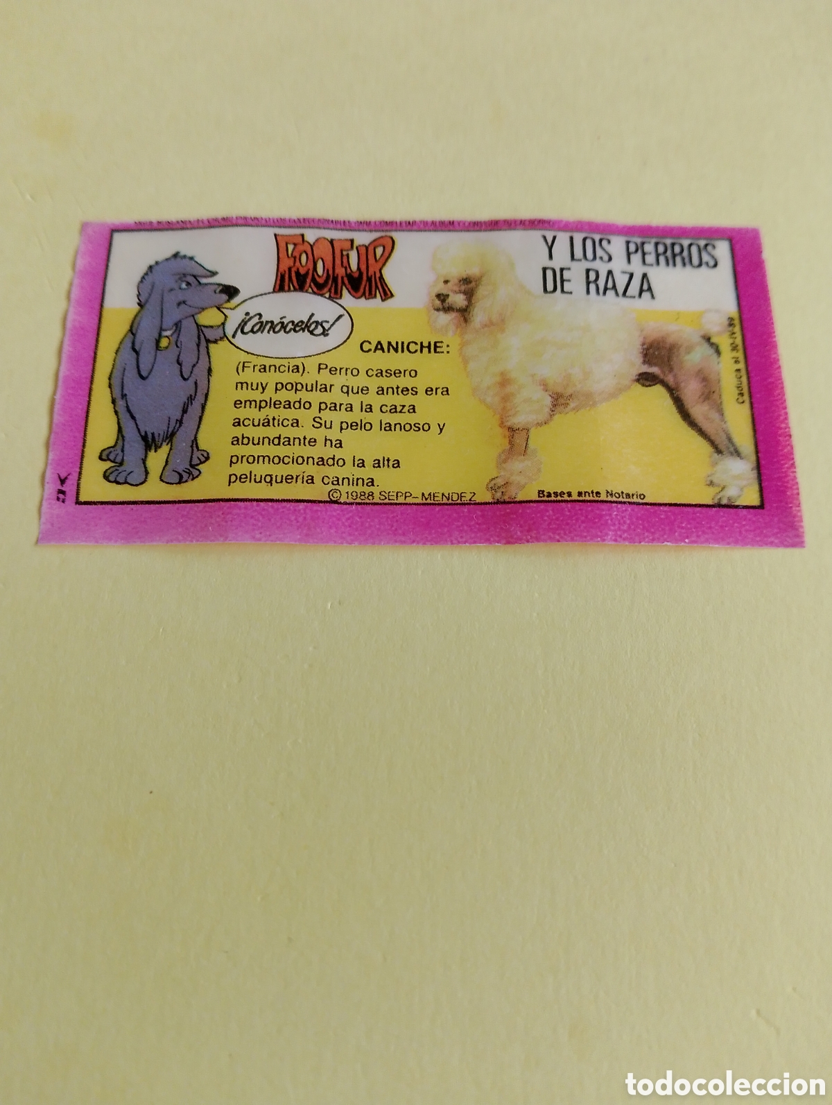 Otros Art&iacute;culos de Coleccionismo en Papel: Chicles foofur chicles