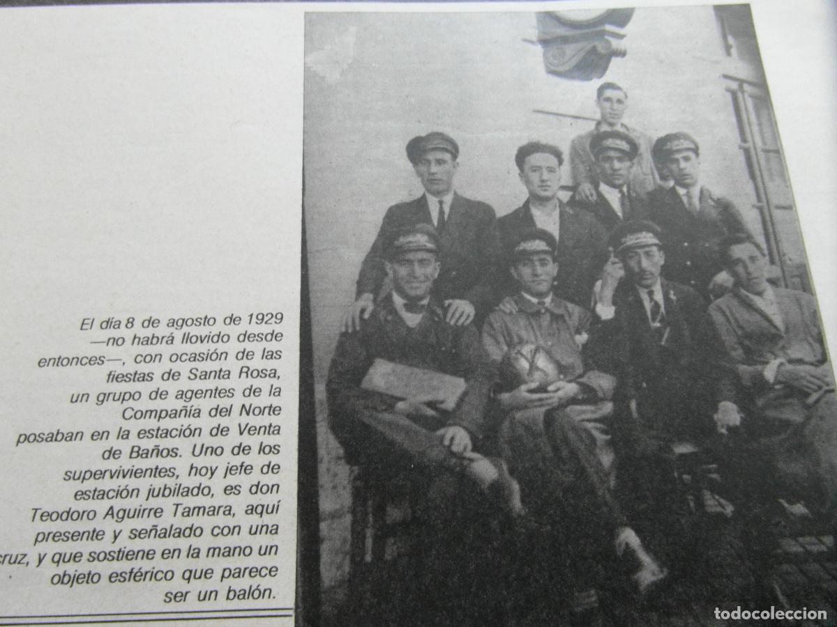 Outros artigos de papel: RECORTE 1984 - REF: ARTTREN02 - ESTACIN VENTA DE BA&Ntilde;OS 1929 SAMTA ROSA NORTE - RENFE FERROCARRIL