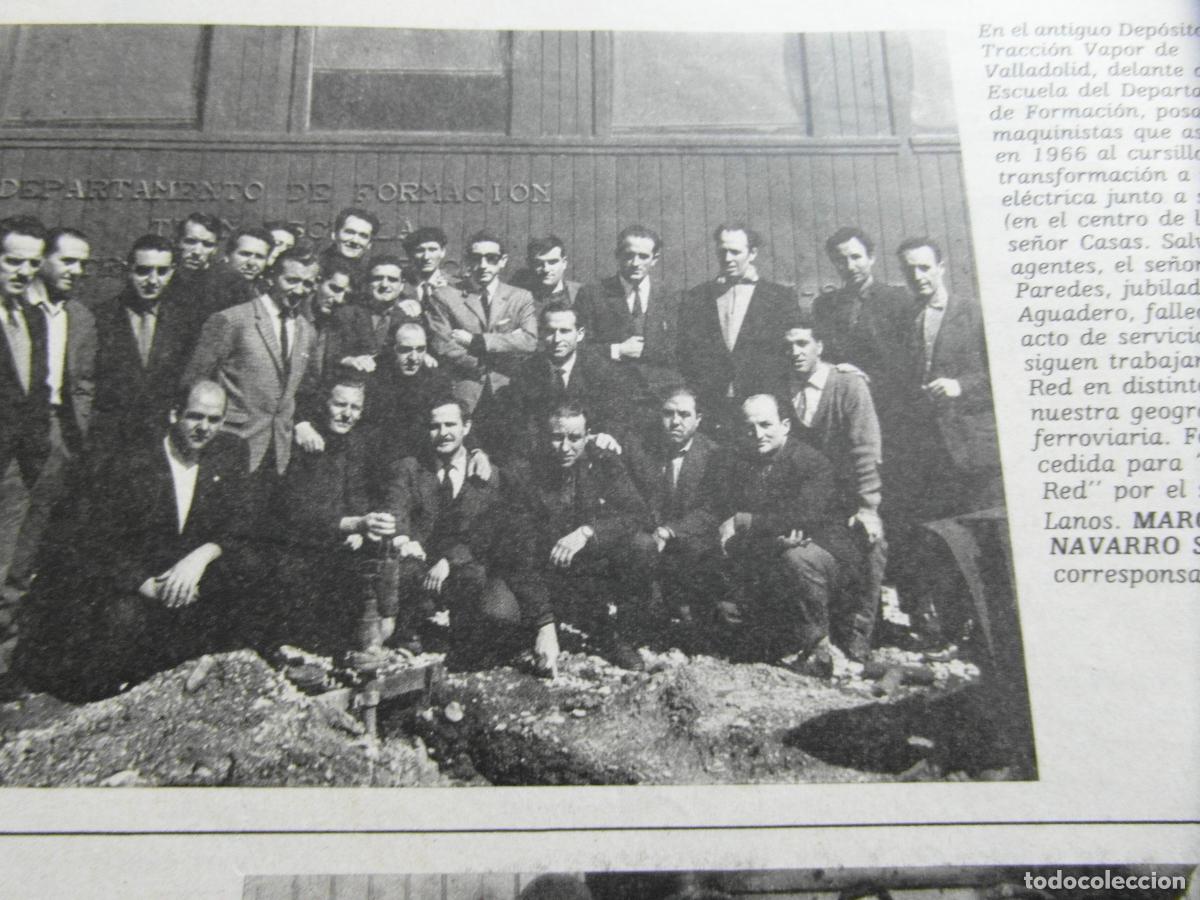 Sammelleidenschaft Andere Papierartikel: RECORTE 1983 - REF: ARTTREN02 - ESTACION VALLADOLID 1966 TREN ESCUELA MAQUINISTAS- RENFE FERROCARRIL