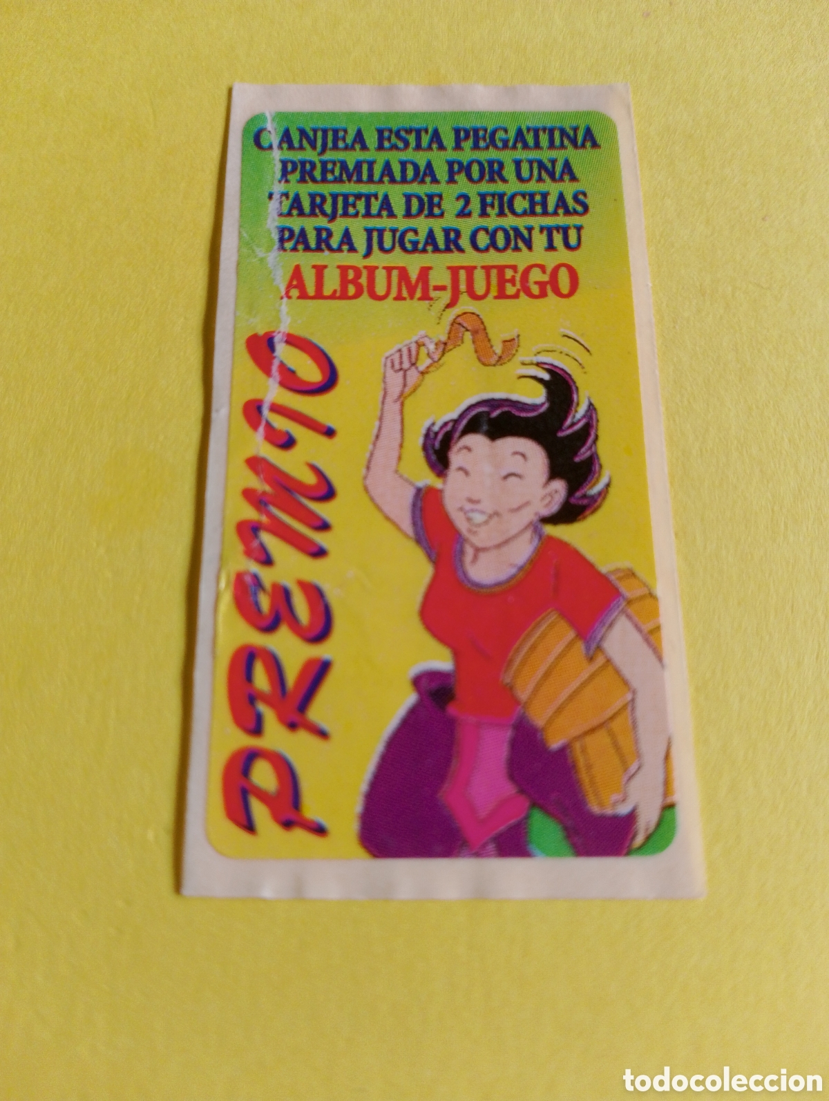 Otros Art&iacute;culos de Coleccionismo en Papel: Chicles premio, est&aacute; como con un corte y pegado con pegamento
