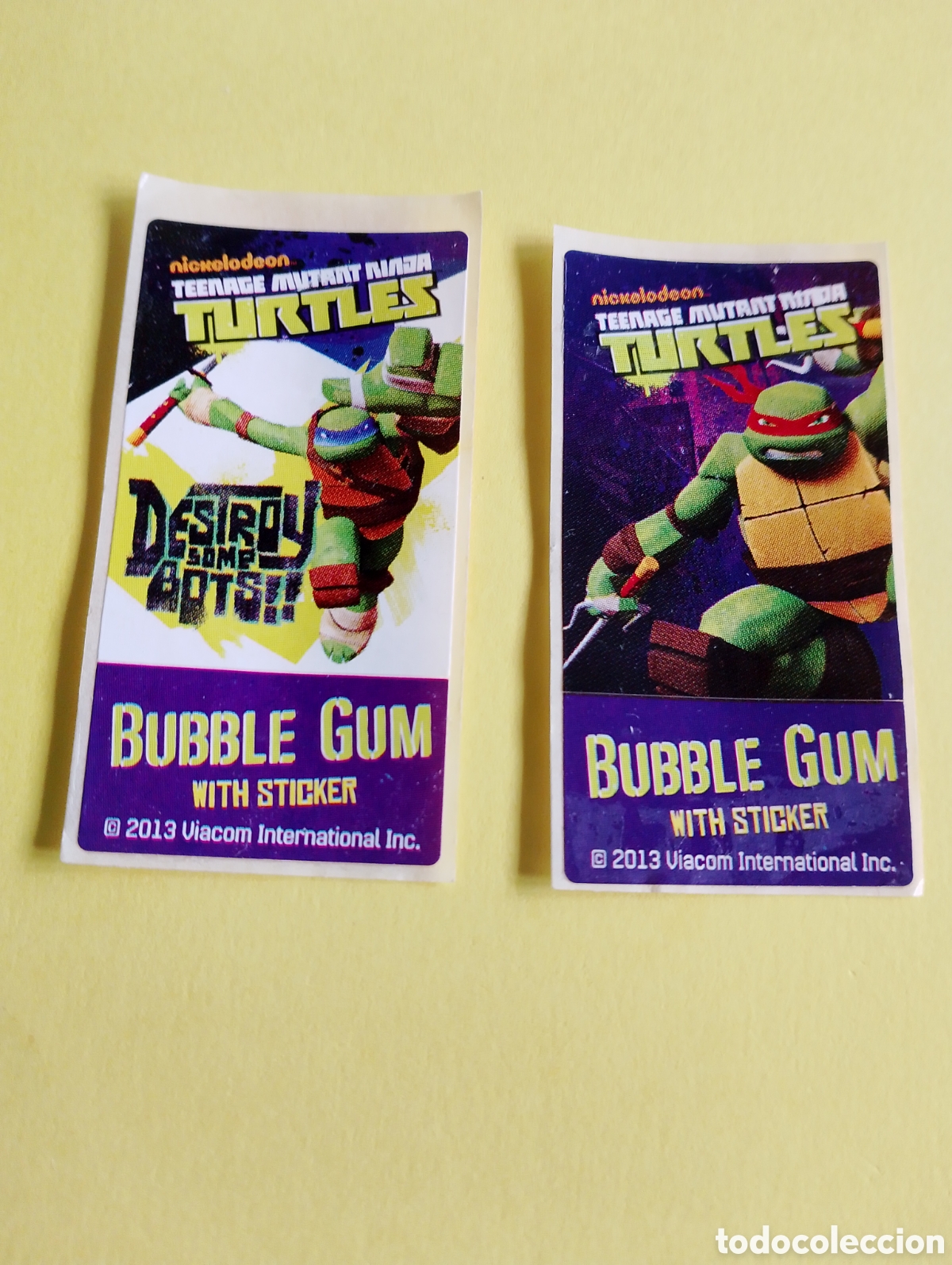 Otros Art&iacute;culos de Coleccionismo en Papel: Chicles 2013 tortugas