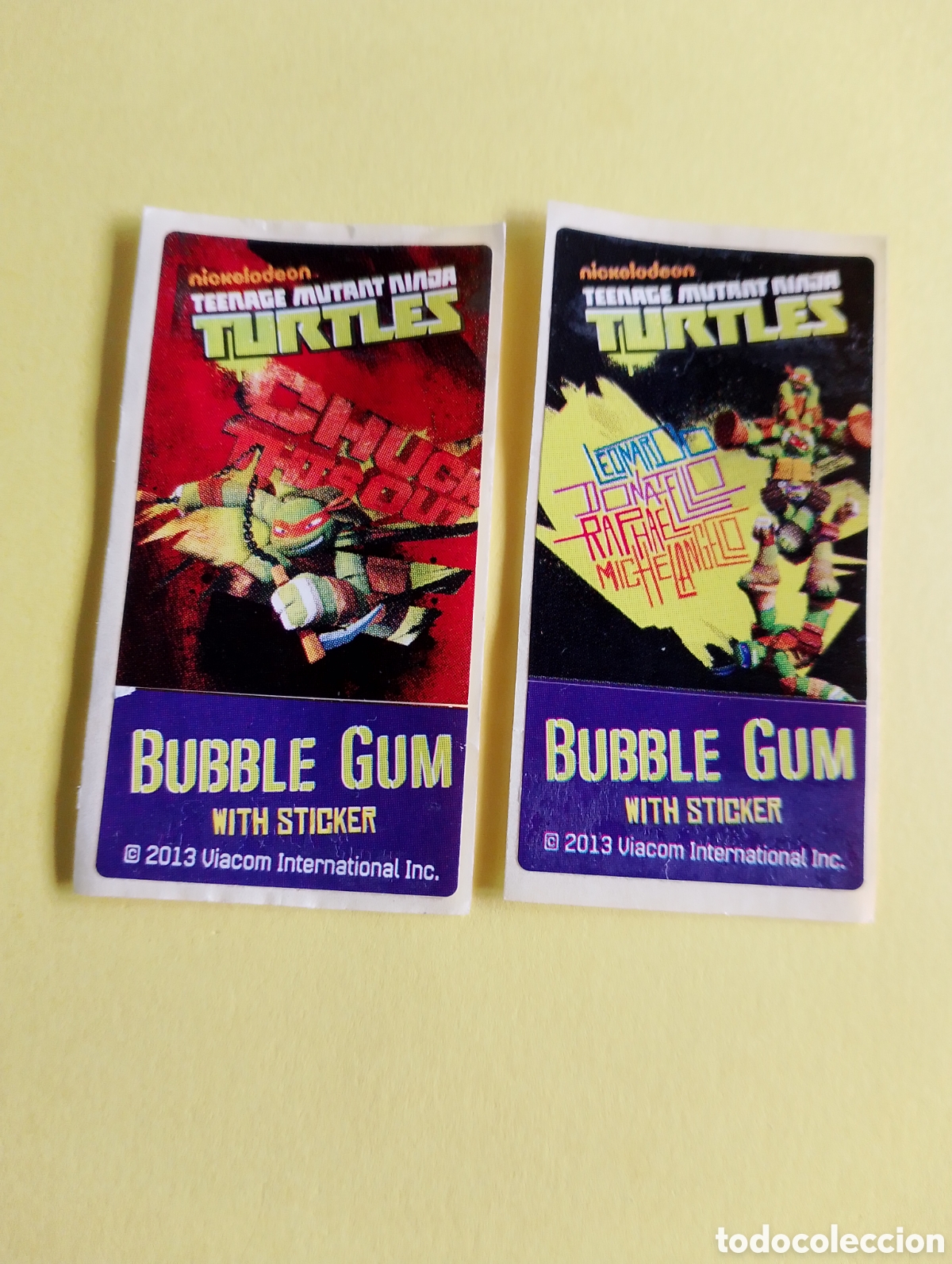 Otros Art&iacute;culos de Coleccionismo en Papel: Chicles 2013 tortugas