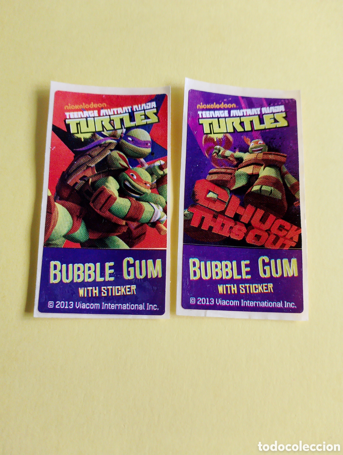 Otros Art&iacute;culos de Coleccionismo en Papel: Chicles 2013 tortugas