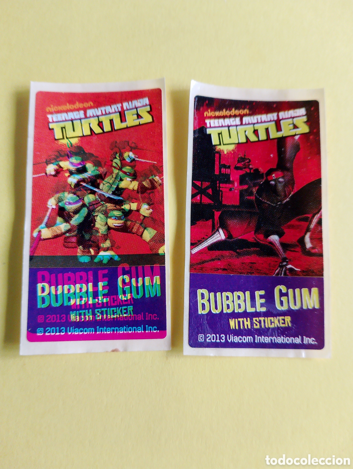 Otros Art&iacute;culos de Coleccionismo en Papel: Chicles 2013 tortugas